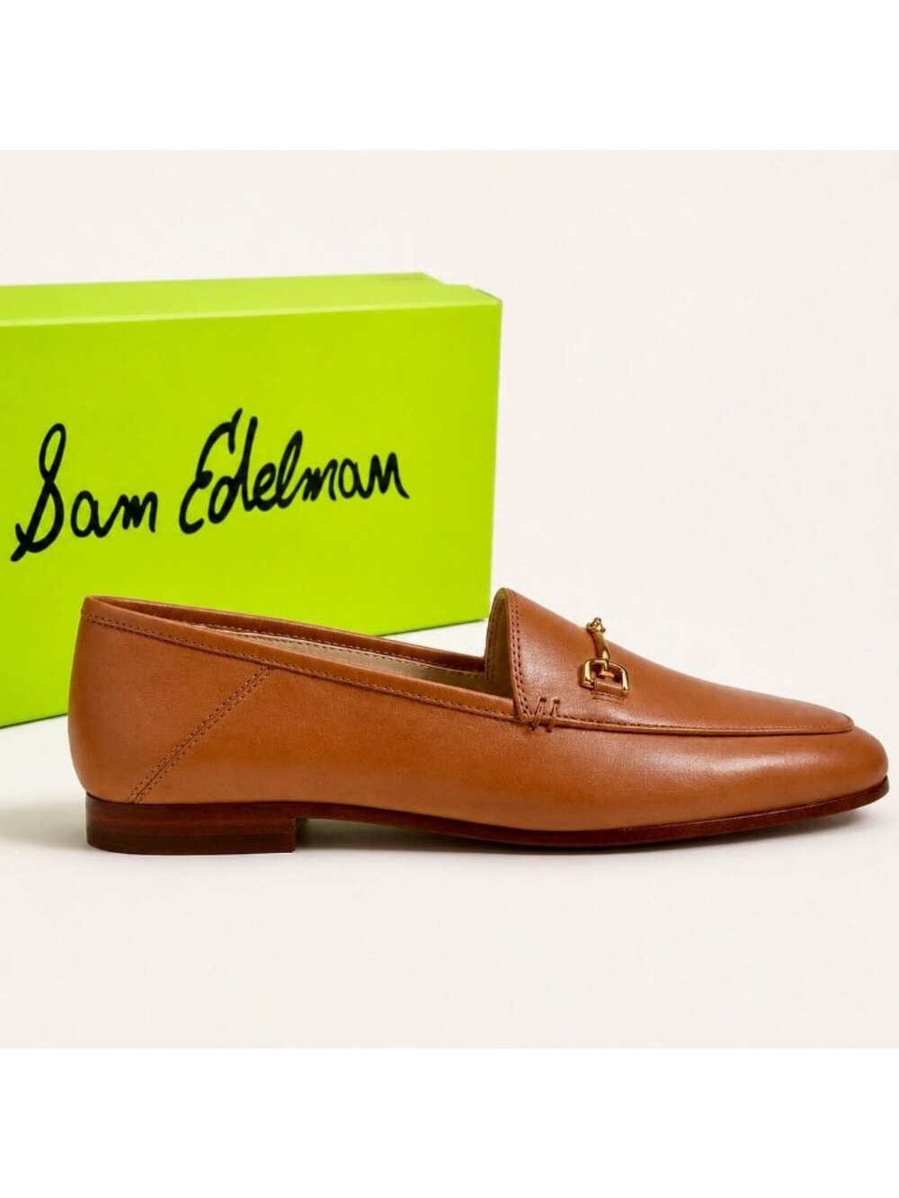 Sam Edelman Loraine Bit Loafers Women 7 M Saddle Leather New With Box - Picture 5 of 13